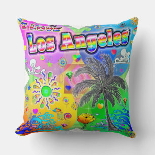 I LOVE Los Angeles Quadro Seasons Pillow