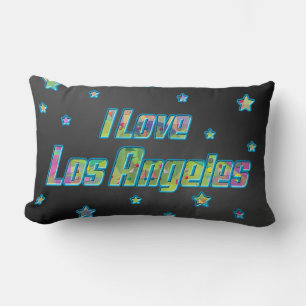 I Love Los Angeles Smile Stars Pillow