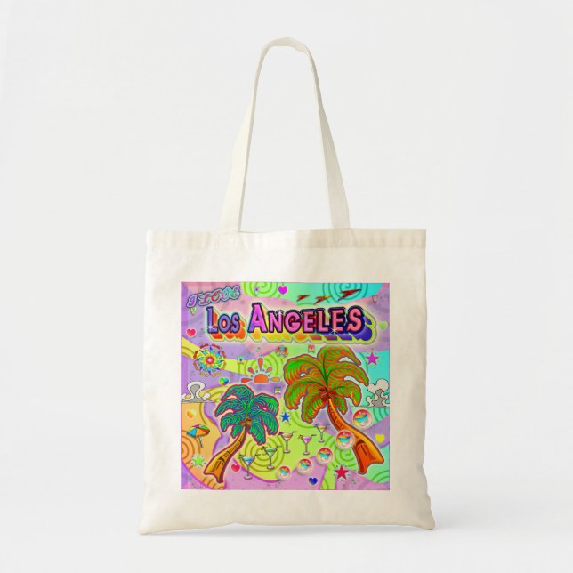 I LOVE Los Angeles Vacation Target Tote Bag (Front)