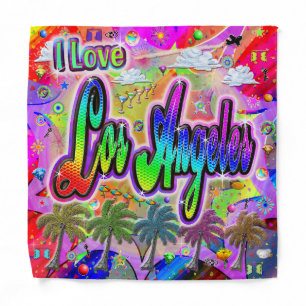 I LOVE Los Angeles Vista Express Bandana