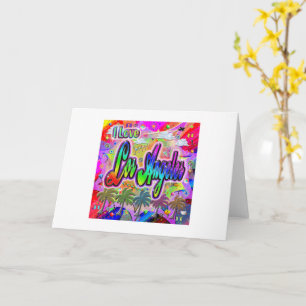 I LOVE Los Angeles Vista Express Greeting Card
