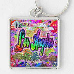 I LOVE Los Angeles Vista Express Keychain