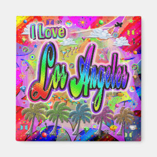 I LOVE Los Angeles Vista Express Magnet