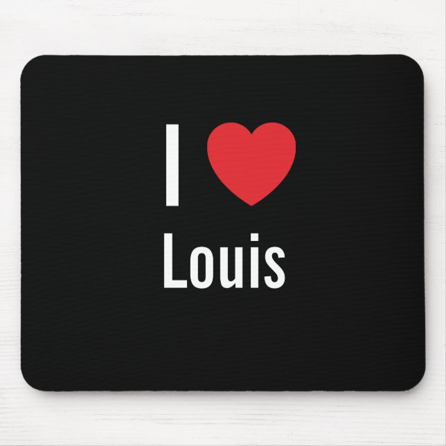 I love Louis Mouse Pad (Front)