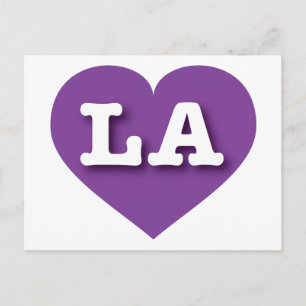 I love Louisiana I love LA - LA purple heart Postcard