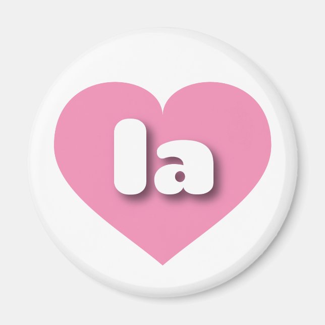 I love Louisiana I love Los Angeles  la pink heart Magnet (Front)