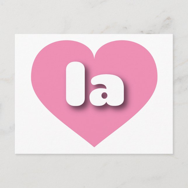 I love Louisiana I love Los Angeles  la pink heart Postcard (Front)