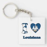 Louisiana Sunset Keychain