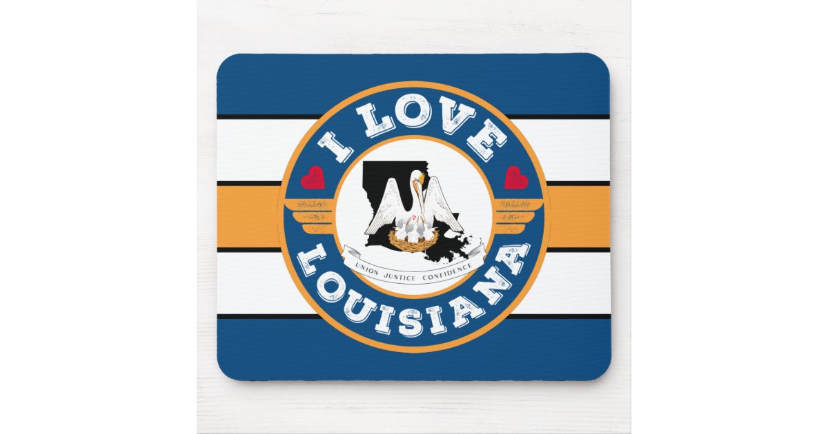I Love Louisiana State Flag and Map Keychain | Zazzle