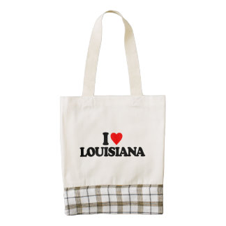 I LOVE LOUISIANA ZAZZLE HEART TOTE BAG