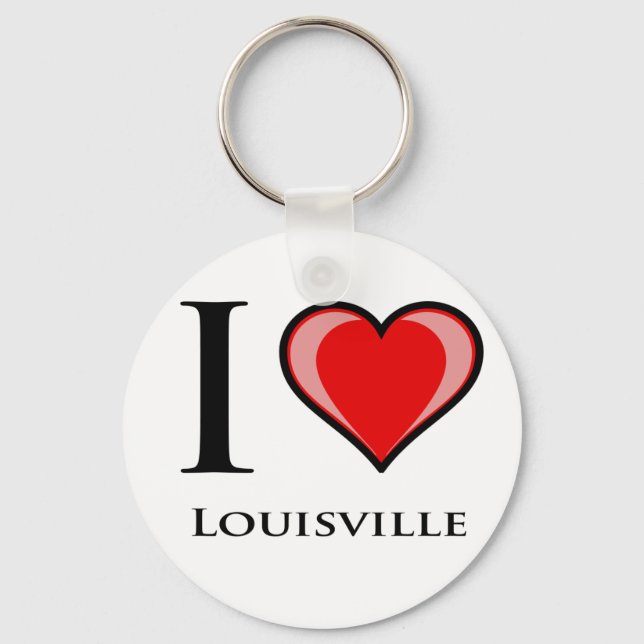 I Love Louisville Keychain (Front)