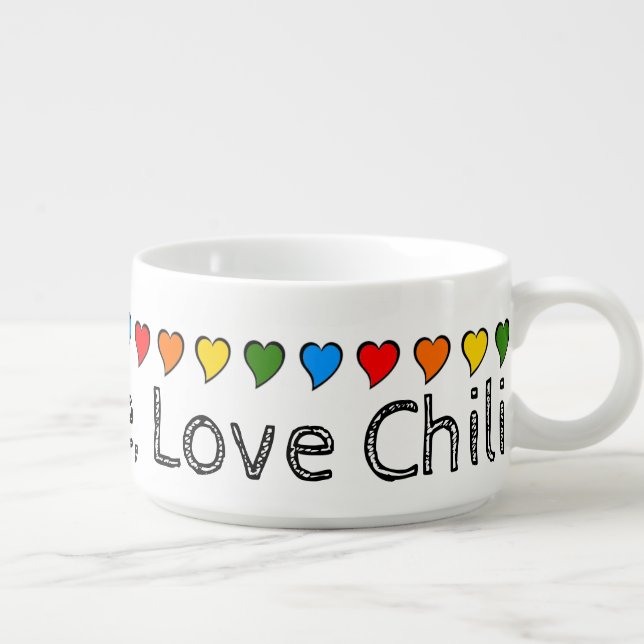 I Love, Love, Love Chili Bowl (Left)