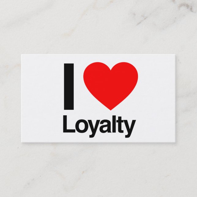 i love loyalty card (Front)