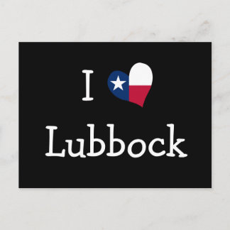 I Love Lubbock Texas Postcard