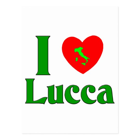I Love Lucca Italy Postcard