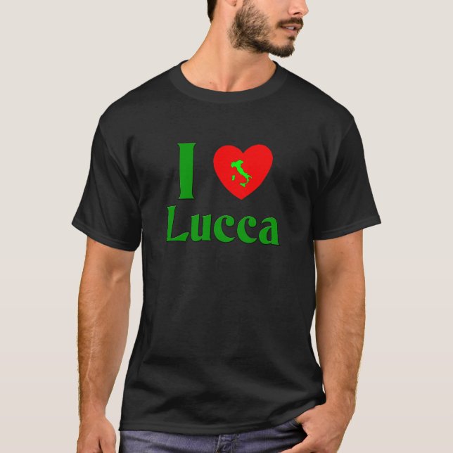 I Love Lucca Italy T-Shirt (Front)