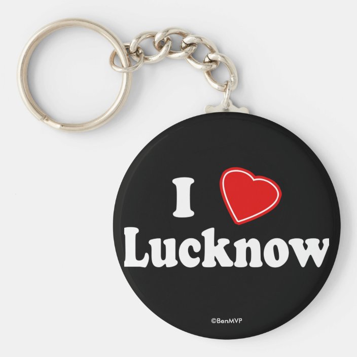 I Love Lucknow Keychain