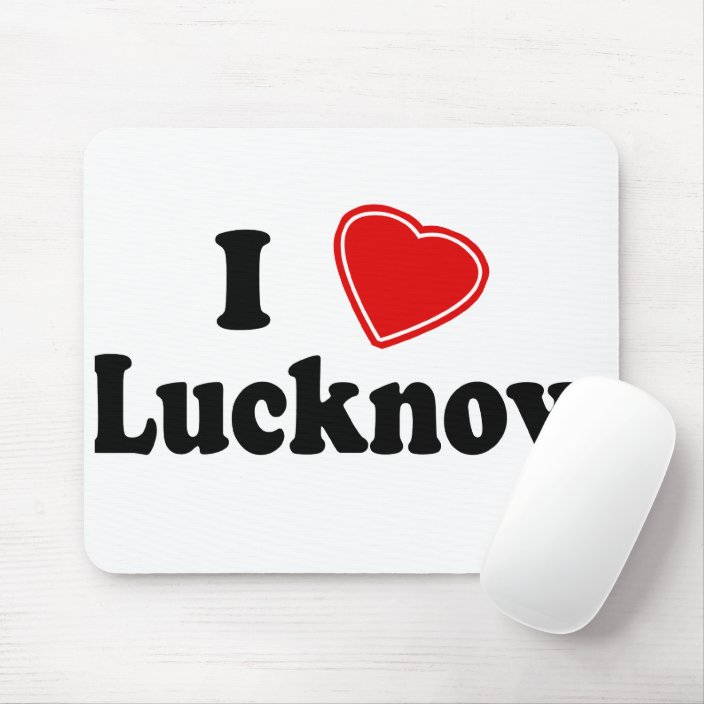 I Love Lucknow Mouse Pad