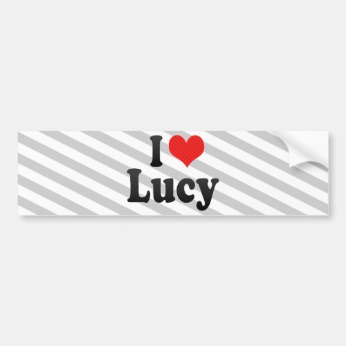 I Love Lucy Bumper Sticker