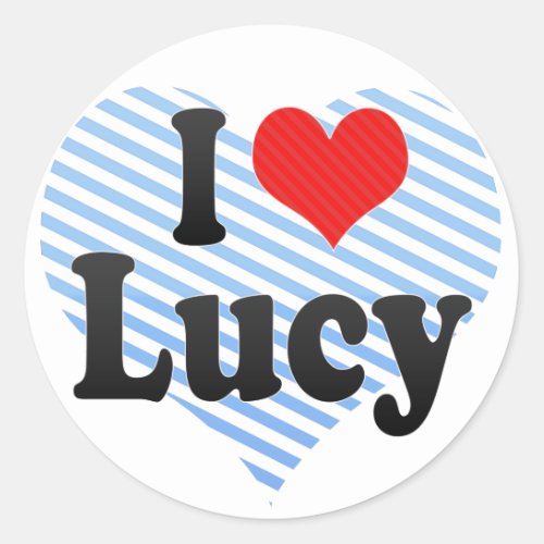 I Love Lucy Classic Round Sticker