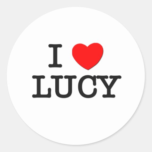 I Love Lucy Classic Round Sticker