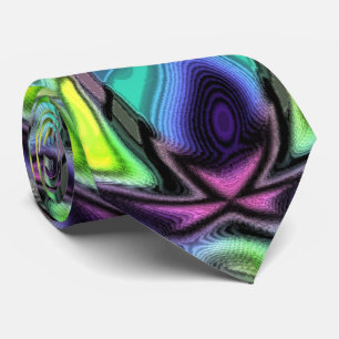 I Love Lucy cool trippy abstract art Neck Tie