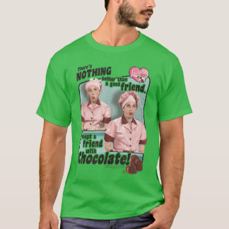 I Love Lucy Friends and Chocolate retro T-Shirt