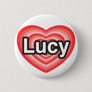 I love Lucy. I love you Lucy. Heart Button