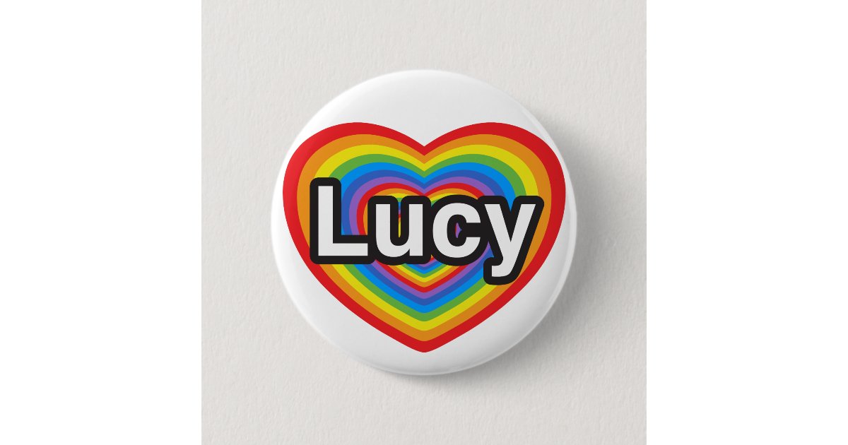 I Love Lucy I Love You Lucy Heart Pinback Button Zazzle Com