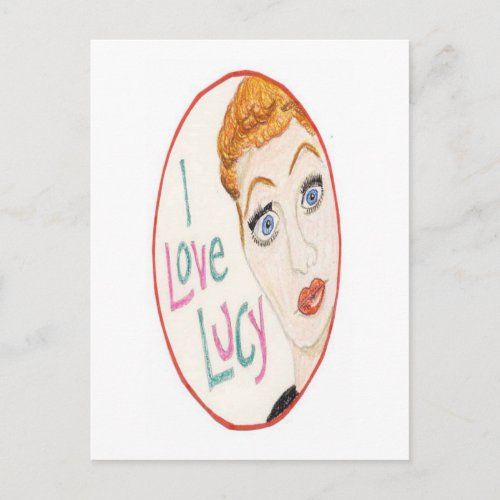 I Love Lucy Postcard