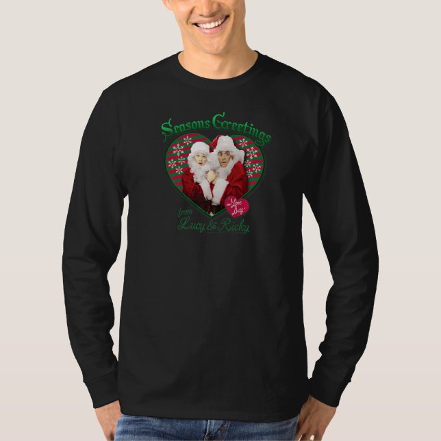 I Love Lucy Seasons Greetings T-Shirt (Front)