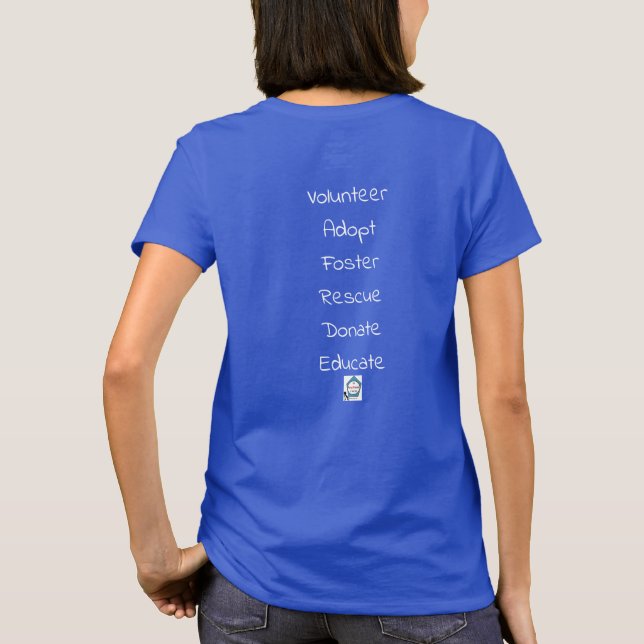 I love Lucy shelter dog dark T-Shirt (Back)