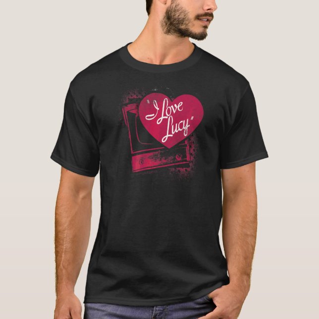 I Love Lucy Spray Paint Heart T-Shirt (Front)