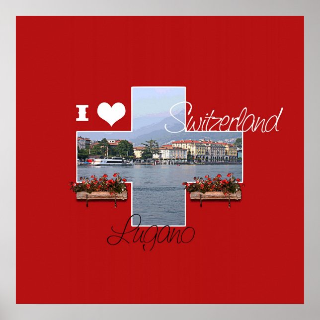I love Lugano, Switzerland - Poster (Front)