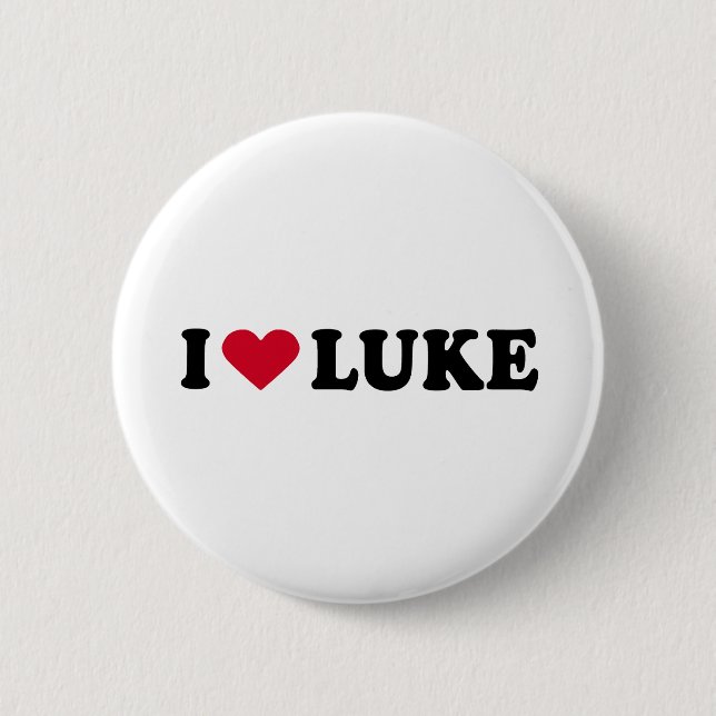 I LOVE LUKE BUTTON (Front)