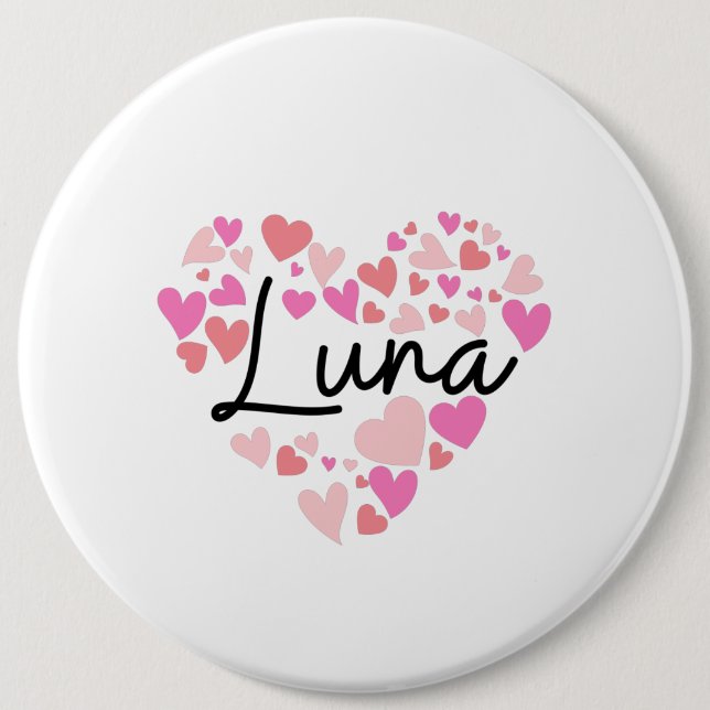 I love Luna Button (Front)
