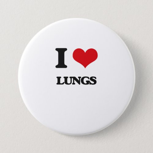 I Love Lungs Pinback Button