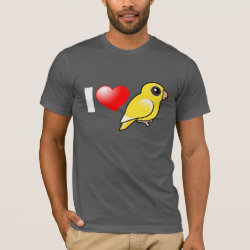 I Love Lutino Linnies Men's Basic American Apparel T-Shirt
