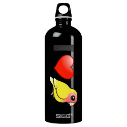 I Love Lutino Peach-faced Lovebirds SIGG Traveller Water Bottle (0.6L)