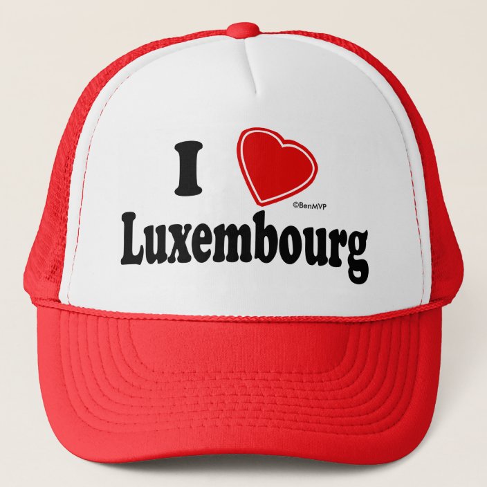 I Love Luxembourg Hat