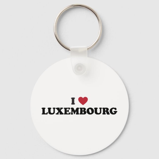 I Love Luxembourg Keychain (Front)