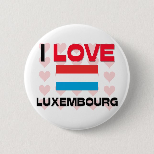 I Love Luxembourg Pinback Button (Front)