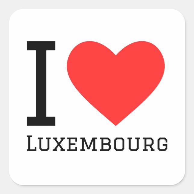 I love luxembourg sticker (Front)