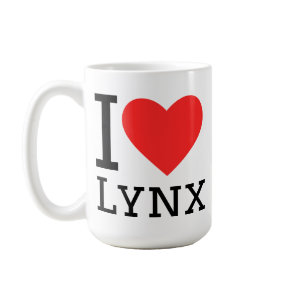 I love lynx  coffee mug