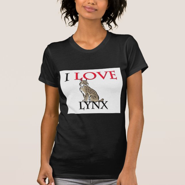 I Love Lynx T-Shirt (Front)