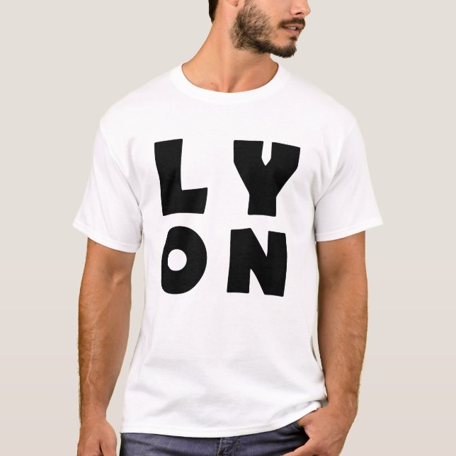 I love Lyon France T-Shirt (Front)