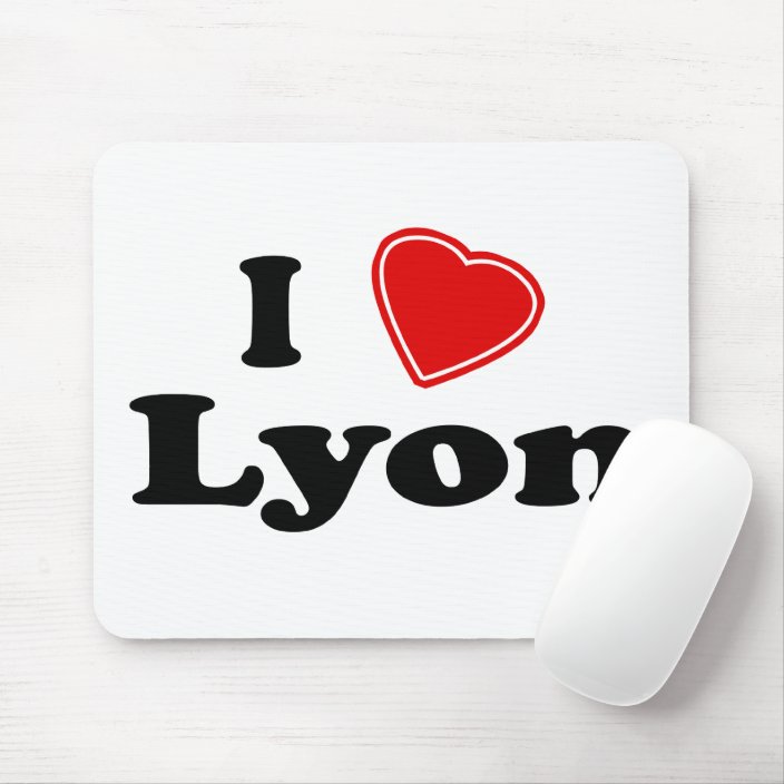 I Love Lyon Mousepad