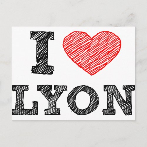 I Love Lyon Postcard