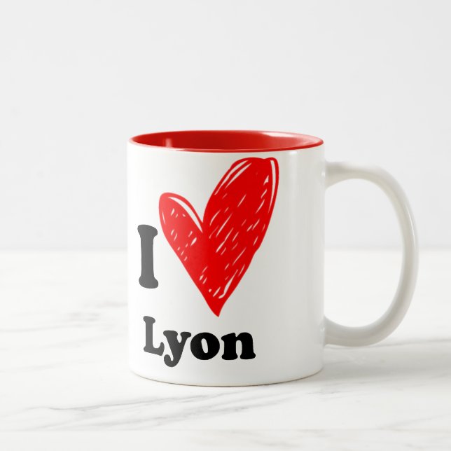 I love Lyon Two-Tone Coffee Mug (Right)