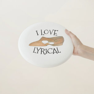 I Love Lyrical Tan Modern Dance Teacher Shoe Wham-O Frisbee